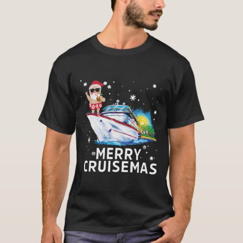 Merry Cruisemas 2021 Funny Christmas Santa T_Shirt