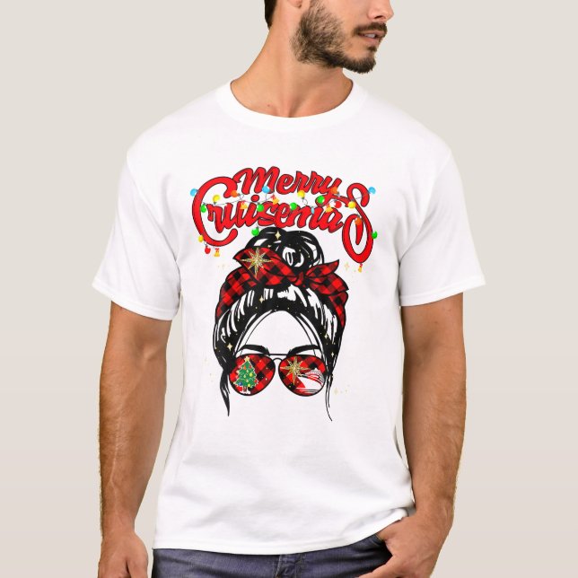 Merry Cruisemas 2022 Funny Family Cruise Christmas T-Shirt (Front)