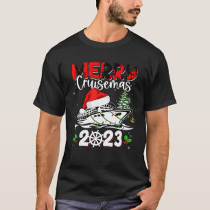 Merry Cruisemas 2023 Cruise Ship Family Christmas  T-Shirt