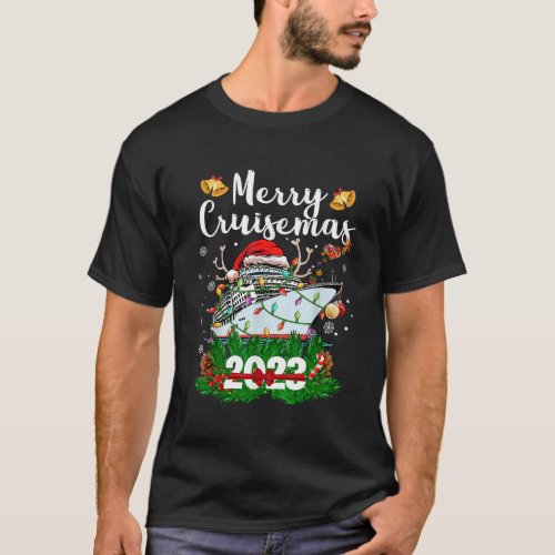 Merry Cruisemas 2023 Family Cruise Christmas Funny T_Shirt