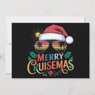 Merry Cruisemas 2024 Christmas Santa Reindeer Holiday Card