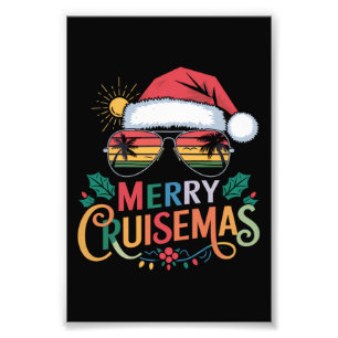 Merry Cruisemas 2024 Christmas Santa Reindeer  Photo Print