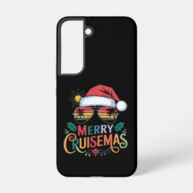 Merry Cruisemas 2024 Christmas Santa Reindeer  Samsung Galaxy Case (Back)