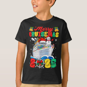 Merry Cruisemas 2025 Christmas Santa Groovy Cruise T-Shirt