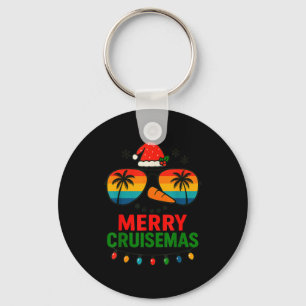 Merry Cruisemas 2025 Christmas Santa Snowman Funny Keychain