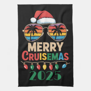 Merry Cruisemas 2025 Personalized Xmas Cruise Kitchen Towel