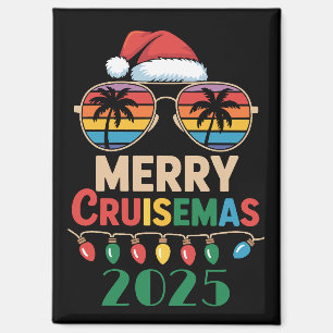 Merry Cruisemas 2025 Personalized Xmas Cruise Magnet