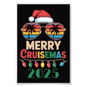 Merry Cruisemas 2025 Personalized Xmas Cruise Photo Print