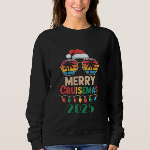 Merry Cruisemas 2025 Personalized Xmas Cruise Sweatshirt