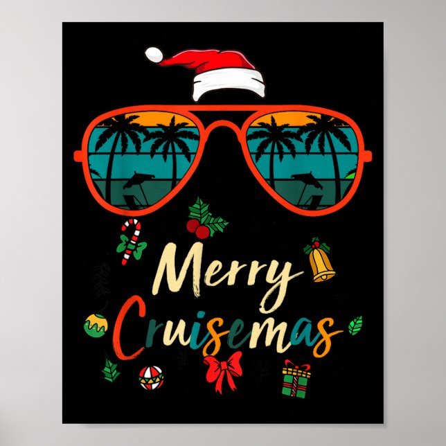 Merry Cruisemas 2025 Xmas Santa Reindeer Cruise Ma Poster (Front)