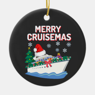 Merry Cruisemas Ceramic Ornament
