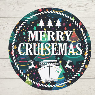 Merry Cruisemas - Christmas Cruise Door Decoration Car Magnet