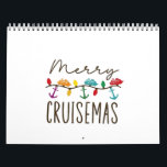 Merry Cruisemas Christmas Cruise Family Matching Calendar<br><div class="desc">merry cruisemas, Christmas vacation, cruise holiday 2025, family cruise trip, xmas on a boat, holiday lights cruise, Christmas in July, vacation season, festive family cruise, sea holiday shirt</div>