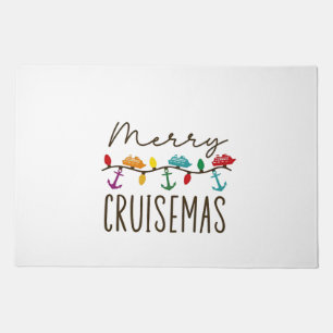 Merry Cruisemas Christmas Cruise Family Matching Doormat