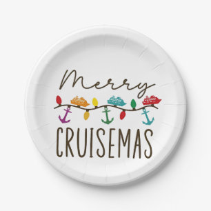 Merry Cruisemas Christmas Cruise Family Matching Paper Plates