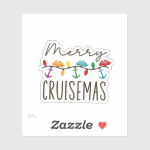 Merry Cruisemas Christmas Cruise Family Matching Sticker
