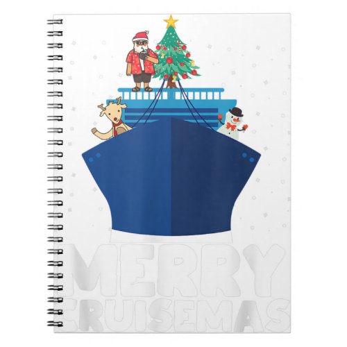 Merry cruisemas christmas cruises winter holiday c notebook