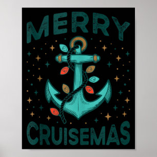 Merry Cruisemas Cruise Christmas Light Matching Fa Poster