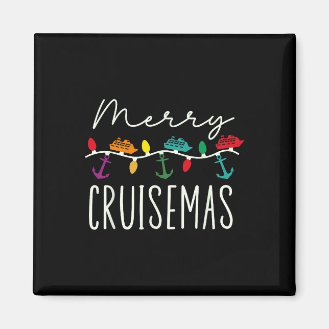 Merry Cruisemas Cruise Christmas Xmas Pajamas Holi Magnet (Front)