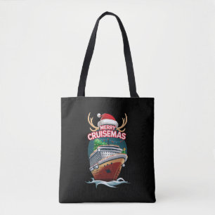 Merry Cruisemas Cruise Ship Family Christmas Funny Tote Bag