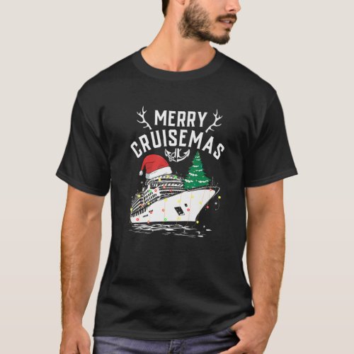 Merry Cruisemas Cruise Ship Family Christmas Xmas T_Shirt