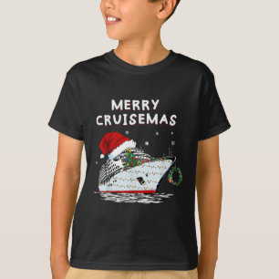 Merry Cruisemas Cruise Ship Santa Hat Christmas Ho T-Shirt