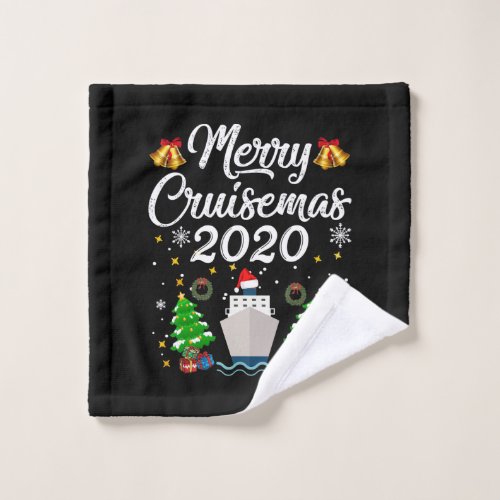 Merry Cruisemas Family Christmas 2020 on Cruise Wash Cloth