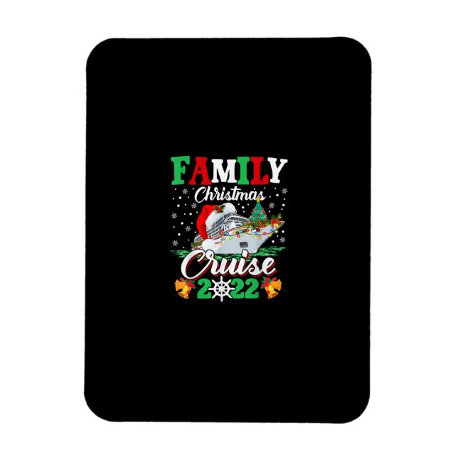 Merry Cruisemas Family Christmas Cruise 2022 Funny Magnet (Vertical)