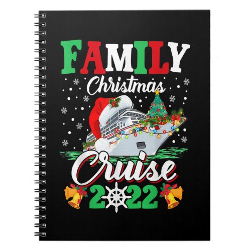 Merry Cruisemas Family Christmas Cruise 2022 Funny Notebook