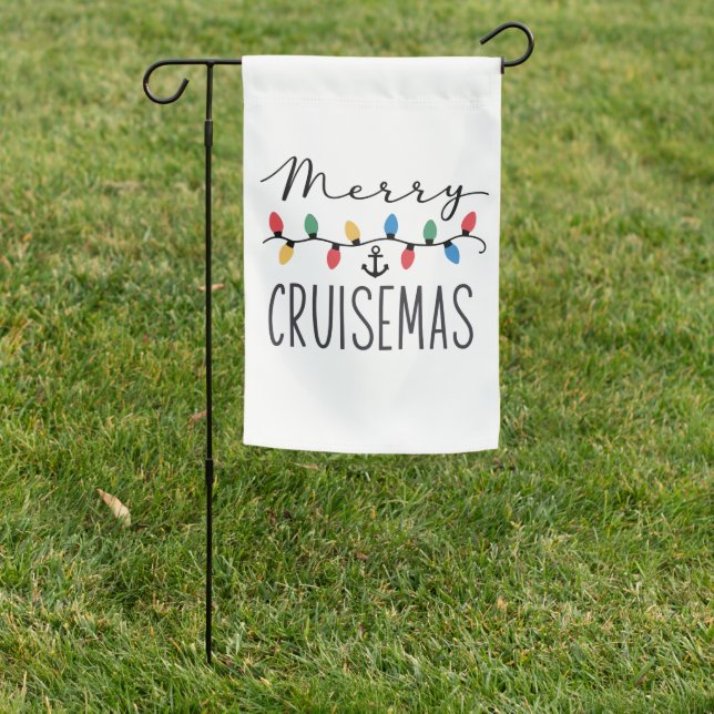 Merry Cruisemas Family Christmas Cruise Trip  Garden Flag (In SItu)