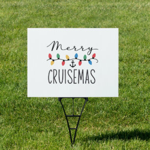 Merry Cruisemas Family Christmas Cruise Trip Sign