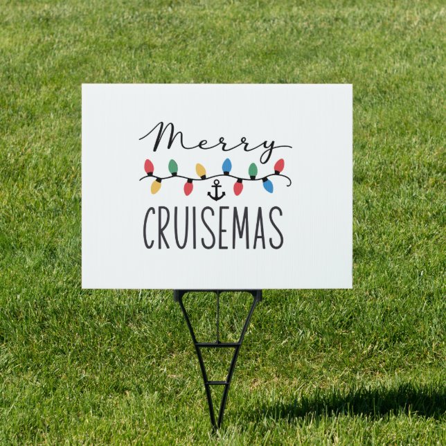 Merry Cruisemas Family Christmas Cruise Trip  Sign (Insitu)