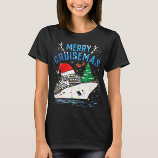 Merry Cruisemas Family Cruise Christmas 2022 Funny T-Shirt
