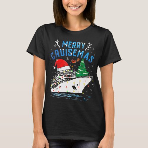 Merry Cruisemas Family Cruise Christmas 2022 Funny T_Shirt