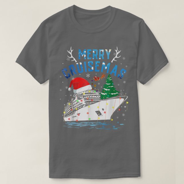 Merry Cruisemas Family Cruise Christmas 2022 Funny T-Shirt (Design Front)