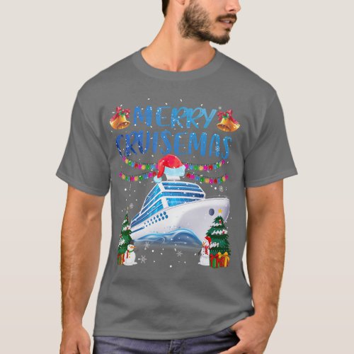 Merry Cruisemas Family Cruise Christmas 2022 Funny T_Shirt