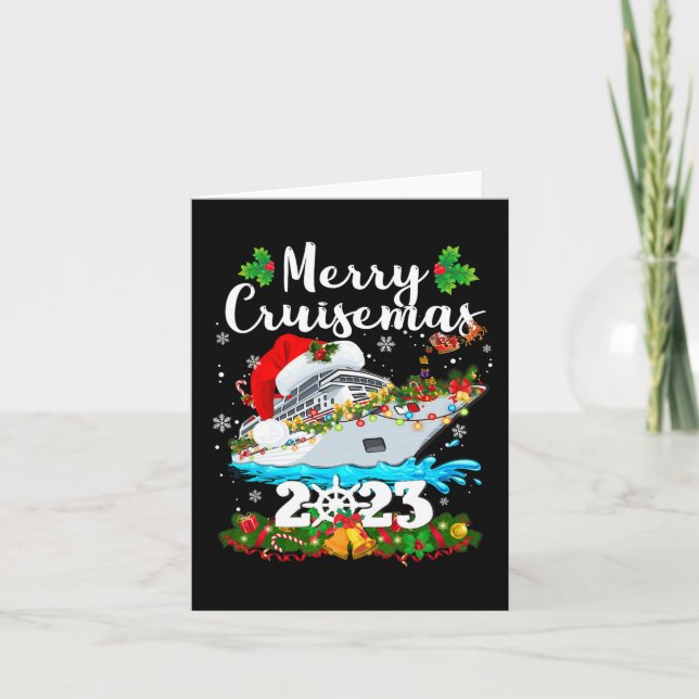 Merry Cruisemas Family Cruise Christmas 2023 Fun B Card (Front)