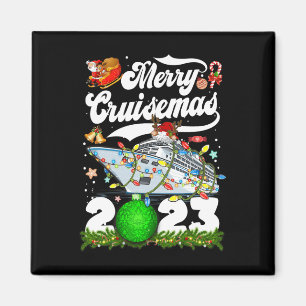 Merry Cruisemas Family Cruise Christmas 2023 Fun Magnet