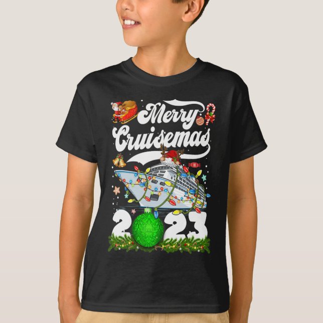 Merry Cruisemas Family Cruise Christmas 2023 Fun  T-Shirt (Front)