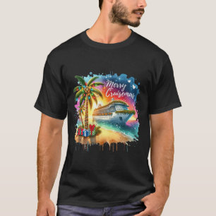 Merry Cruisemas Family Cruise Christmas Funny Boat T-Shirt