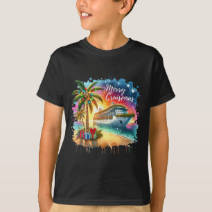 Merry Cruisemas Family Cruise Christmas Funny Boat T-Shirt