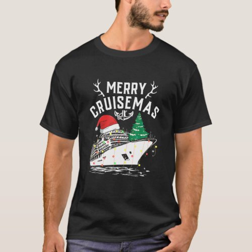 Merry Cruisemas Funny Cruise Ship Family Christmas T_Shirt