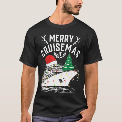 Merry Cruisemas Funny Cruise Ship Family Christmas T_Shirt