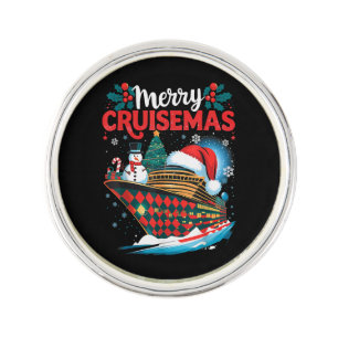 Merry Cruisemas Funny Family Christmas Lapel Pin