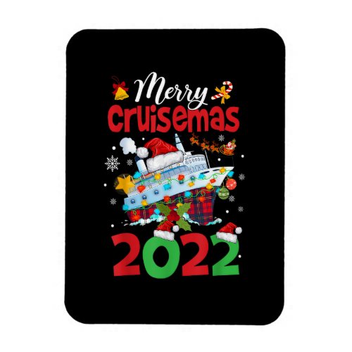 Merry Cruisemas Funny Santa Cruise Plaid Christmas Magnet