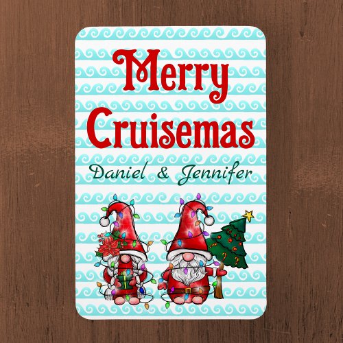 Merry Cruisemas Gnomes Christmas Cruise Door Magnet