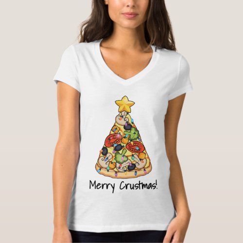 Merry Crustmas for Pizza Lovers  T_Shirt