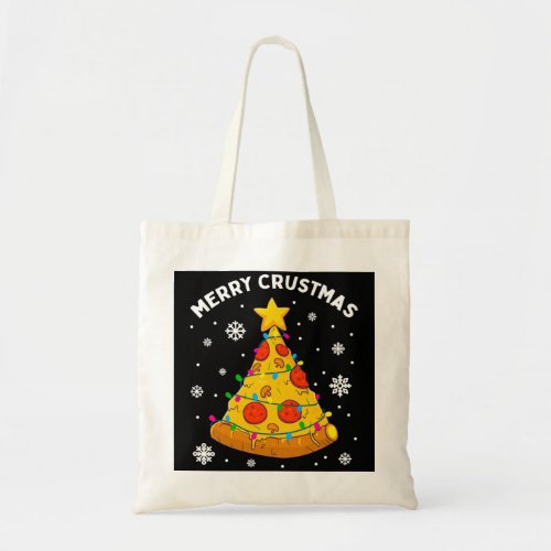 Merry Crustmas Pizza Christmas Tree Xmas Gifts Kid Tote Bag