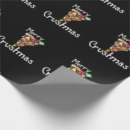 Merry Crustmas Pizza Christmas Wrapping Paper