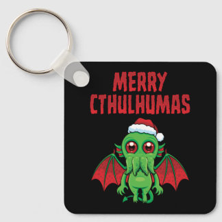 Merry Cthulhumas Seasons Greetings Keychain